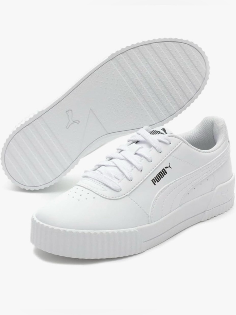 🔥Puma Carina Leather Womens, White Sneakers, Sz. 8, EUC